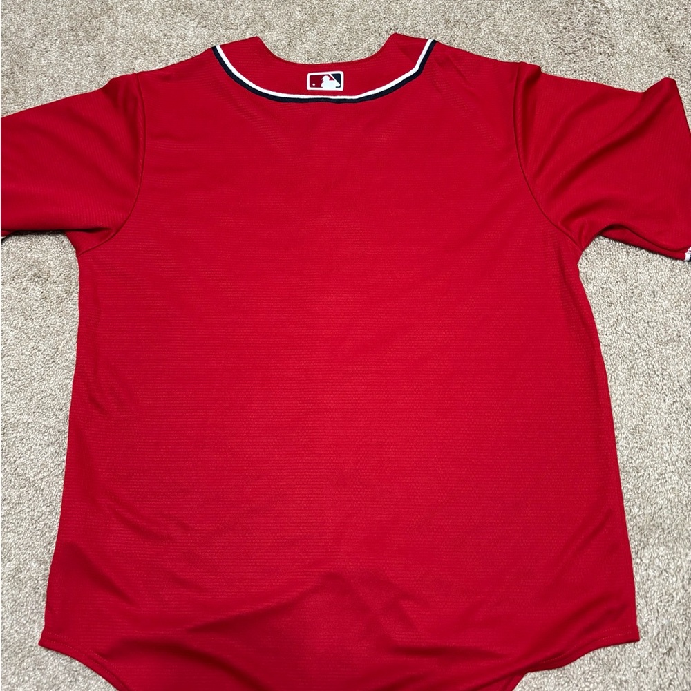 Nike Red Washington Nationals Baseball Jersey - Picture 3 of 3